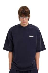 Masonprince 26 Early Spring Layered Crew Neck Knit Short-Sleeve T-Shirt
