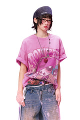 BJHG x The Powerpuff Girls Women American Cotton Tee Summer