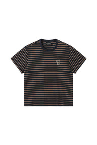 Dangerouspeople DSP Vintage Embroidered Small‑D Striped Tee