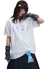 MEDM x Iria's Mailbox Sky Crack Glitter Logo Tee