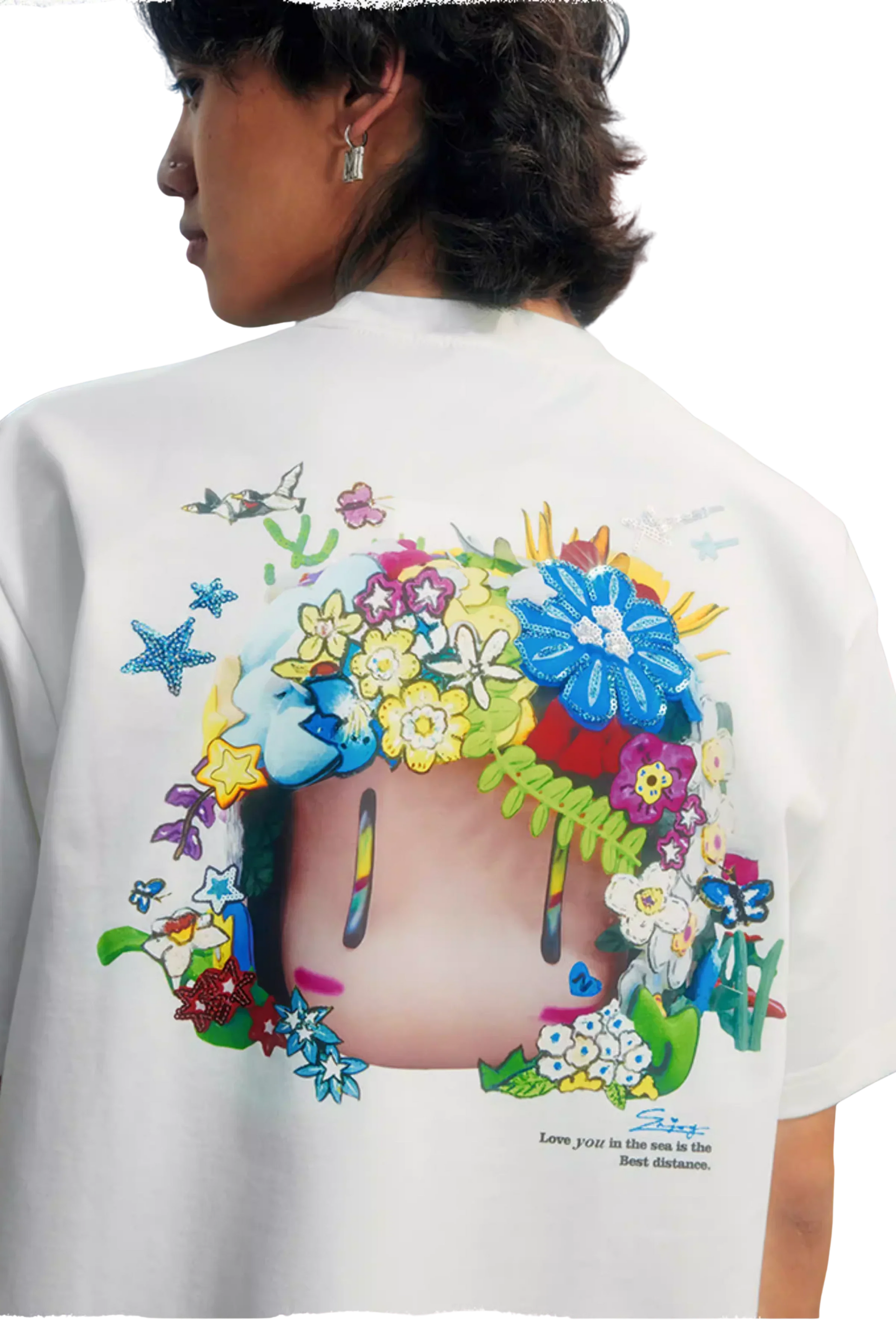 MEDM x NEWMASUS Big Head Image Tee