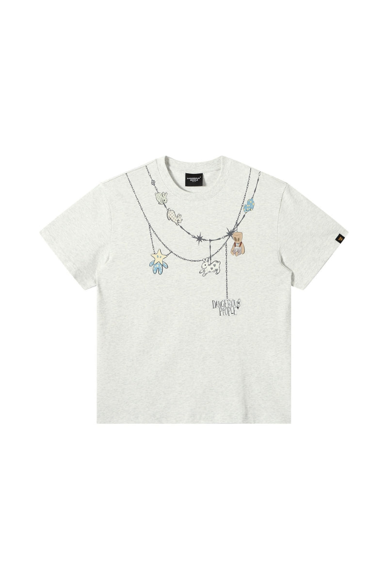 Dangerouspeople DSP Doll Necklace Print Sorona Short Sleeve Tee