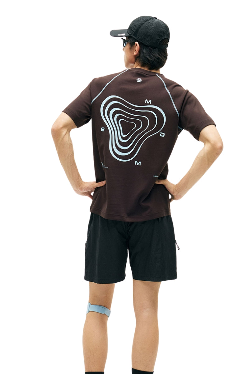 MEDM Contour Line Letter Print Tee