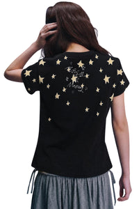 MEDM x Iria Mailbox Star Snow Lady Print Women Tee