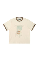 DangerousPeople DSP Color‑Block Ice‑Cream Hot‑Air‑Balloon Cool‑Touch Tee