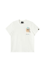 DangerousPeople DSP Detachable D‑Pocket Retro Street Loose Drop‑Shoulder T‑Shirt