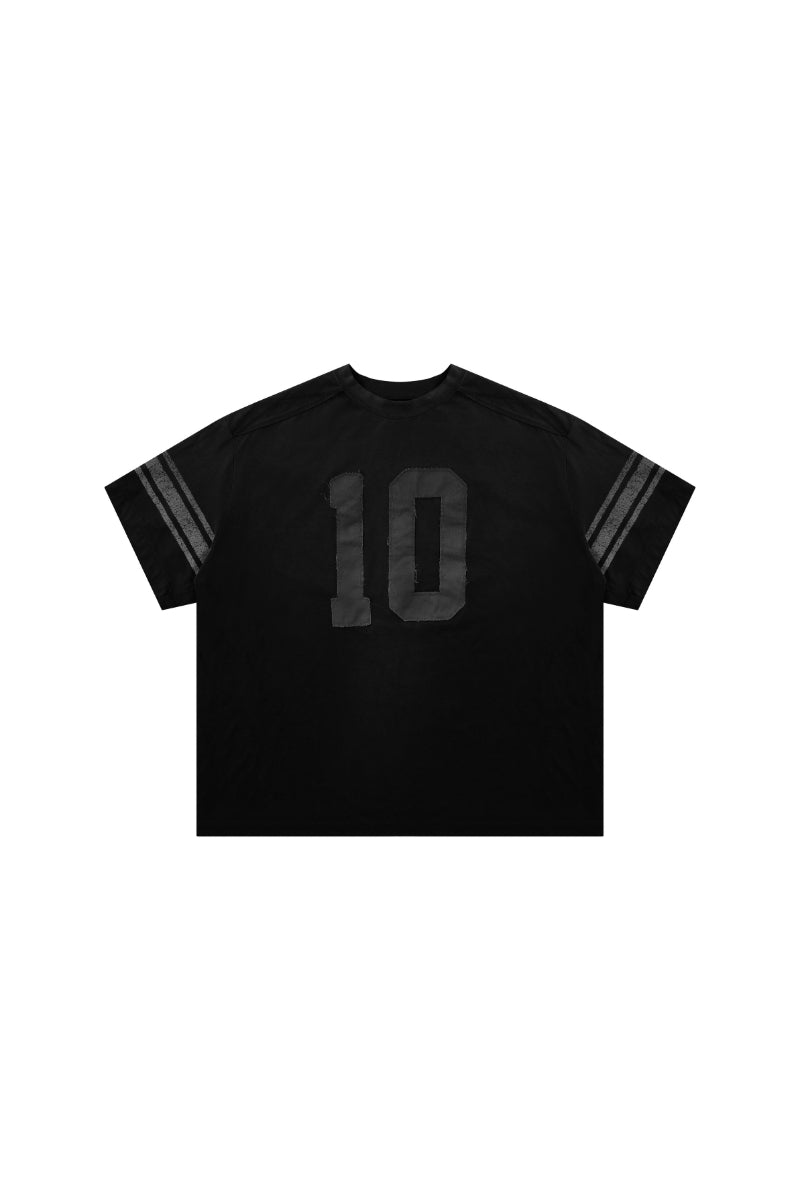 MASONPRINCE No.10 Team Faded Patch Linen Cotton Short Sleeve Tee