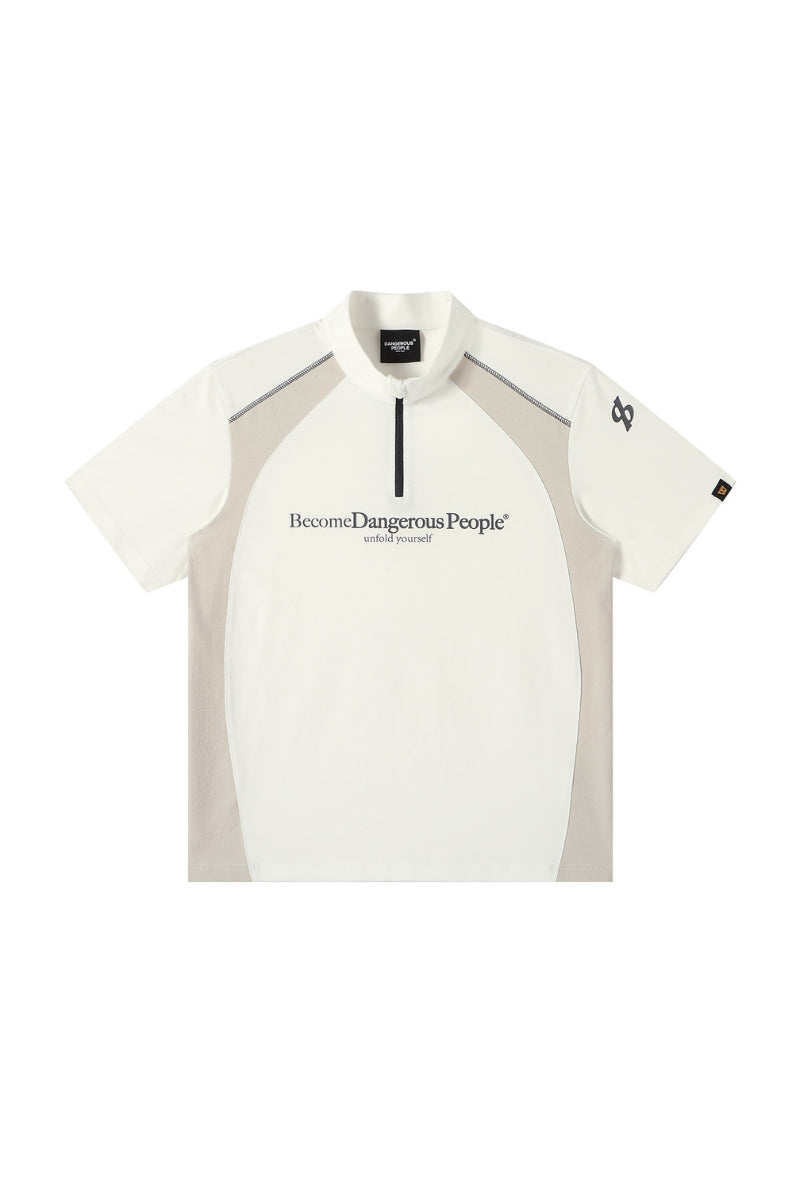 DangerousPeople DSP Outdoor Half‑Zip Quick‑Dry Cool‑Touch Tee