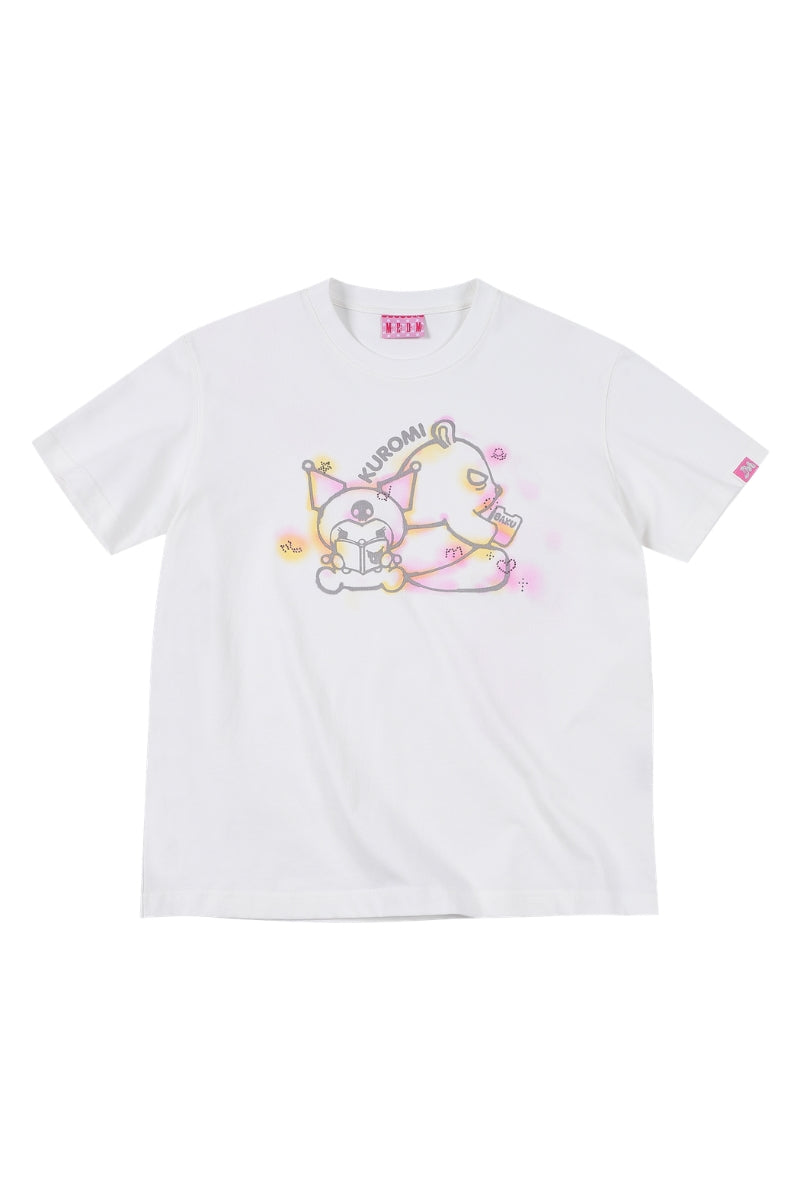 MEDM x Sanrio Kuromi Rhinestone Graffiti Tee