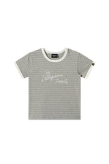 Dangerouspeople DSP Fun Stripe Patchwork Fitted Women's Cotton T‑Shirt