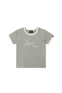 Dangerouspeople DSP Fun Stripe Patchwork Fitted Women's Cotton T‑Shirt