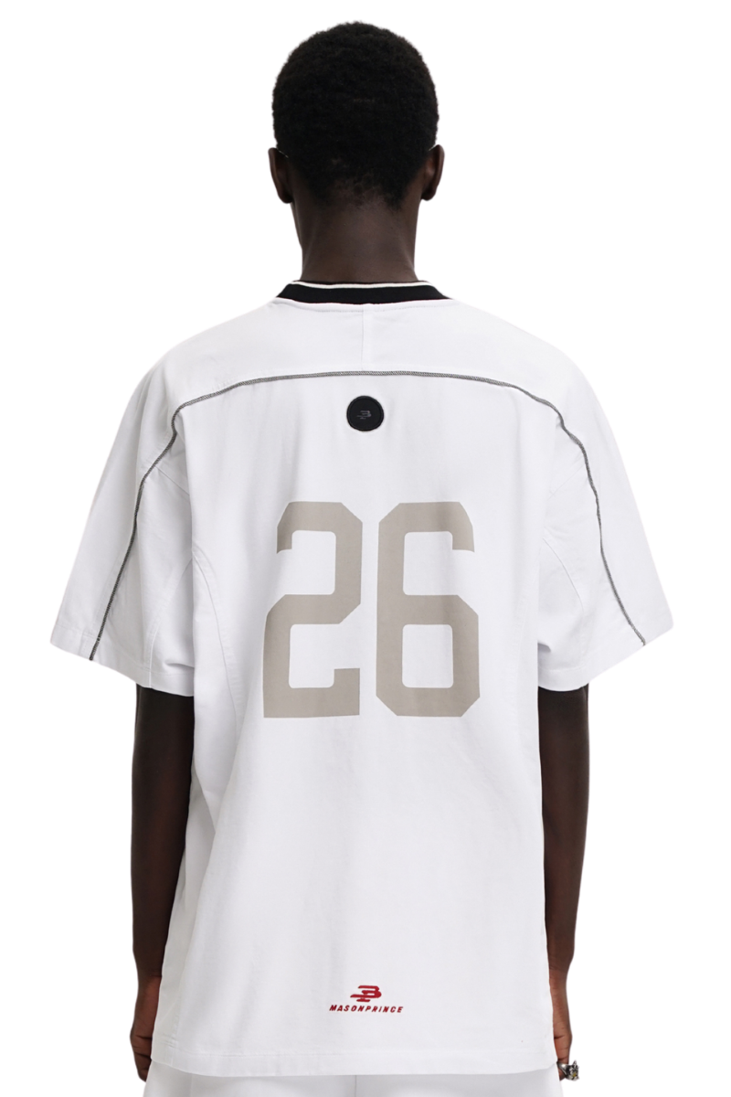 Masonprince   Patch Embroidered Short Sleeve