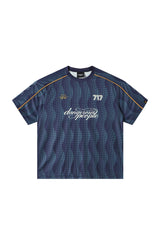 Dangerouspeople Embroidered Football Sport Loose Tee