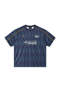 Dangerouspeople Embroidered Football Sport Loose Tee