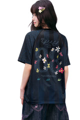 MEDM x YUY Yu Collab Big Print Embroidery Casual Jersey Tee