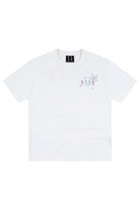 MEDM Glitter Star Rhinestone Logo Loose Couple Tee