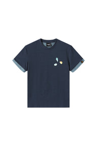 Dangerouspeople DSP Dessert Logo Two‑Tone Double‑Yarn Unisex T‑Shirt