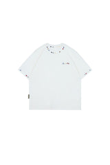 BJHG Unisex Heavyweight‑Cotton Embroidered Short‑Sleeve Tee, American Retro Loose‑Fit Couple Top