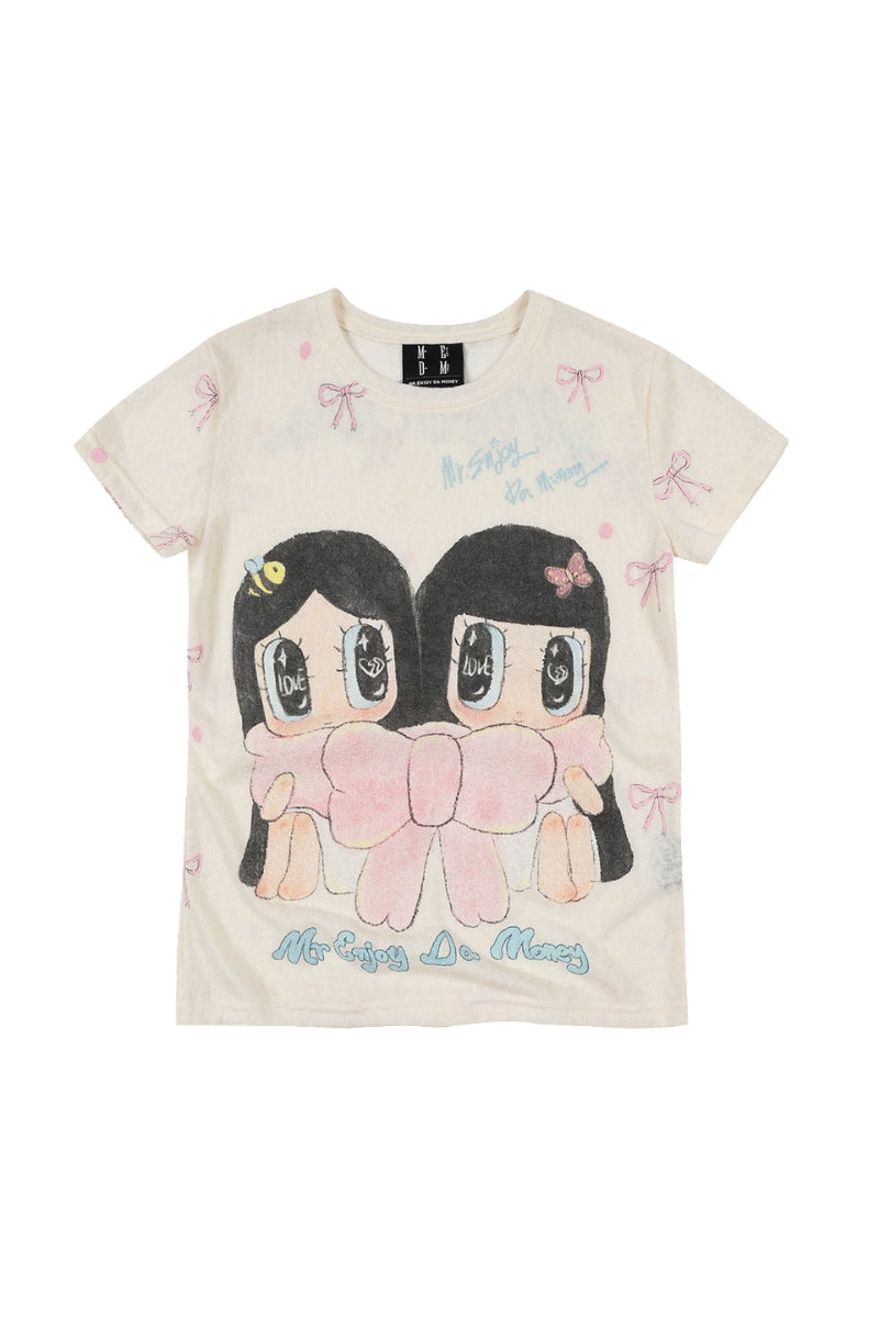 MEDM x Iria Mailbox Mailbox Bow Duo Print Women Tee