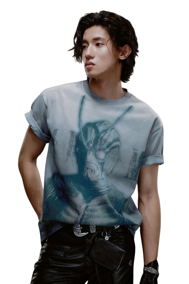 MEDM X Kamen Rider True Self Vintage Washed Tee