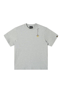 DangerousPeople DSP｜Paper‑Bag‑Head Glow‑in‑Dark Print Cotton Oversized T‑Shirt