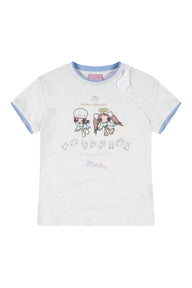 MEDM × Niaoyiyi | Angel Star Print Slim Women Tee