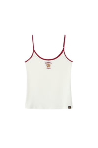 Dangerouspeople DSP Bread Cat Embroidery Contrast‑Color Women's Cami Top
