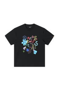Dangerouspeople DSP Colorful Flower Graffiti T‑Shirt | Solona Streetwear Unisex Short Sleeve Top