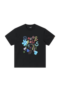 Dangerouspeople DSP Colorful Flower Graffiti T‑Shirt | Solona Streetwear Unisex Short Sleeve Top