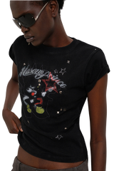 Masonprince  New Year Unfinished Parody Bear Double-Style Reversed Short-Sleeve T-Shirt