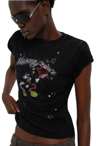 Masonprince  New Year Unfinished Parody Bear Double-Style Reversed Short-Sleeve T-Shirt