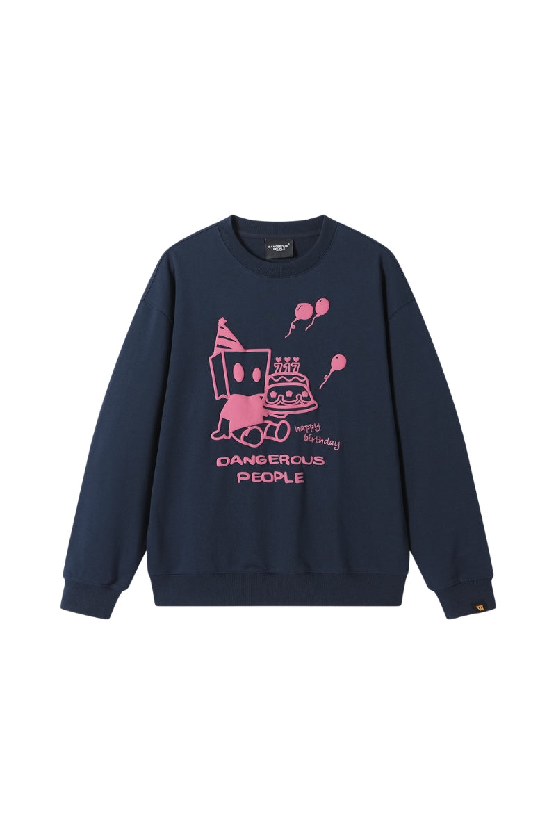 Dangerouspeople｜D Foam Print Drop Shoulder Crewneck