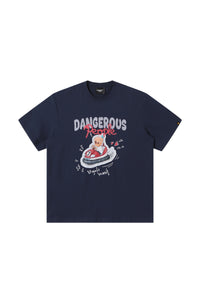 Dangerouspeople｜Bumper Car Print Cotton T‑Shirt