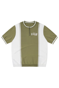 MEDM Old Money Color Block Knit Set Drop Shoulder Tee