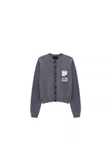 MASONPRINCE | Raw Stitch Dual Patch Mixed Panel Cardigan