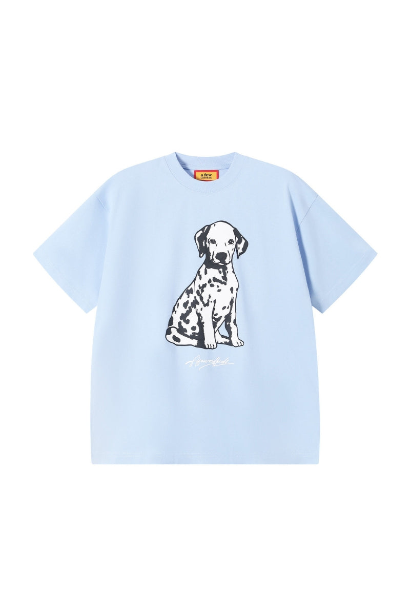 AFGK 26SS Spotted Dog Print Tee Unisex American Street Couple T-shirt