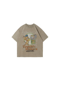 BJHG x Tom and Jerry Men American Cartoon Tee Summer Couple