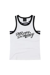 MEDM Fake Two-Piece Stripe Spliced Women Racerback Tank