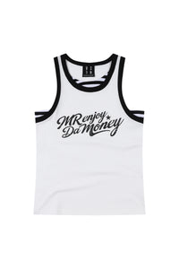 MEDM Fake Two-Piece Stripe Spliced Women Racerback Tank