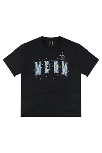 MEDM One Earth Print Star Jelly Gel Letter Washed Tee