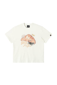 Dangerouspeople DSP Croissant Cat Dog Print Oversized Unisex T‑Shirt