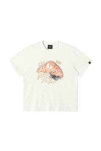 Dangerouspeople DSP Croissant Cat Dog Print Oversized Unisex T‑Shirt