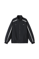 Dangerouspeople | American Color Block Stand Collar Jacket