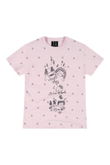 MEDM Star Print Crew Neck Loose Casual T-Shirt
