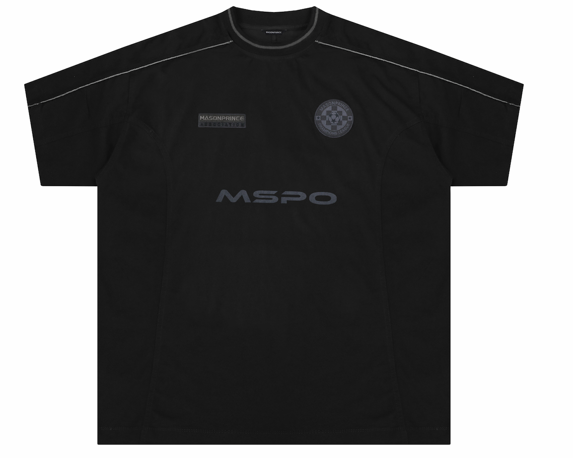 Masonprince All Black Lightweight Redesigned Team Short-Sleeved Shirt