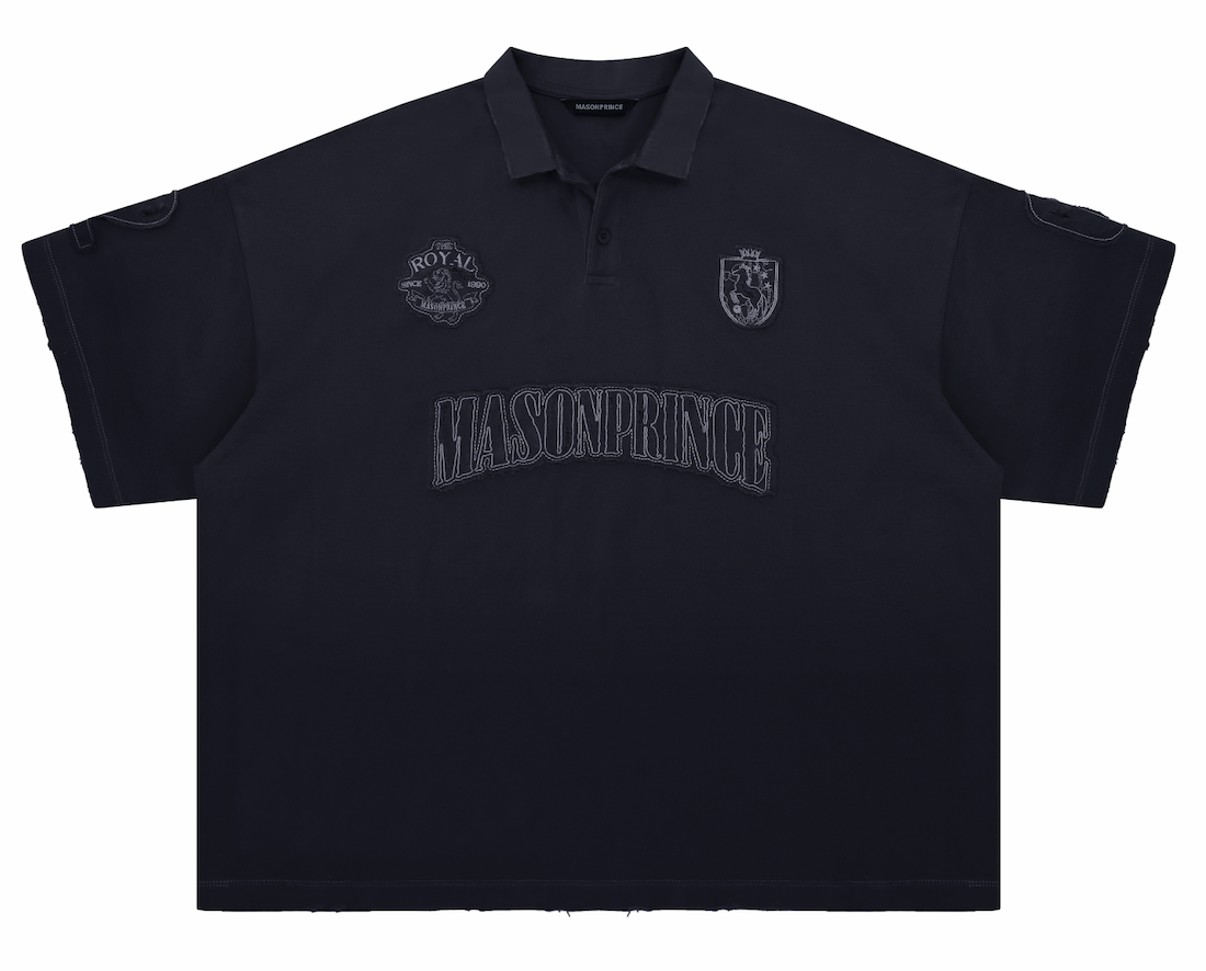 Masonprince Sports Horse Racing Destruction Patch Short Sleeve Polo Equestrian Patch