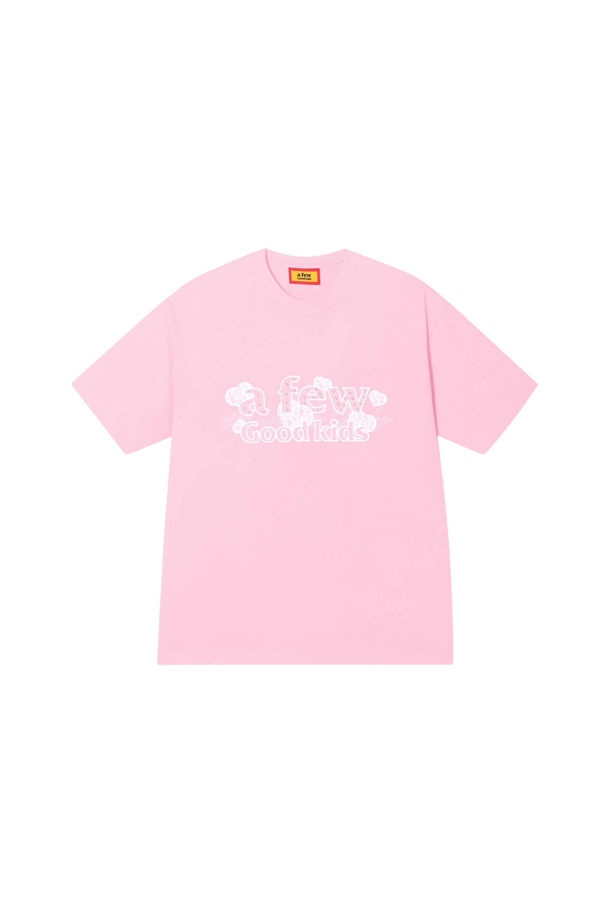 AFGK Lace Embroidery Pearl Stone Tee
