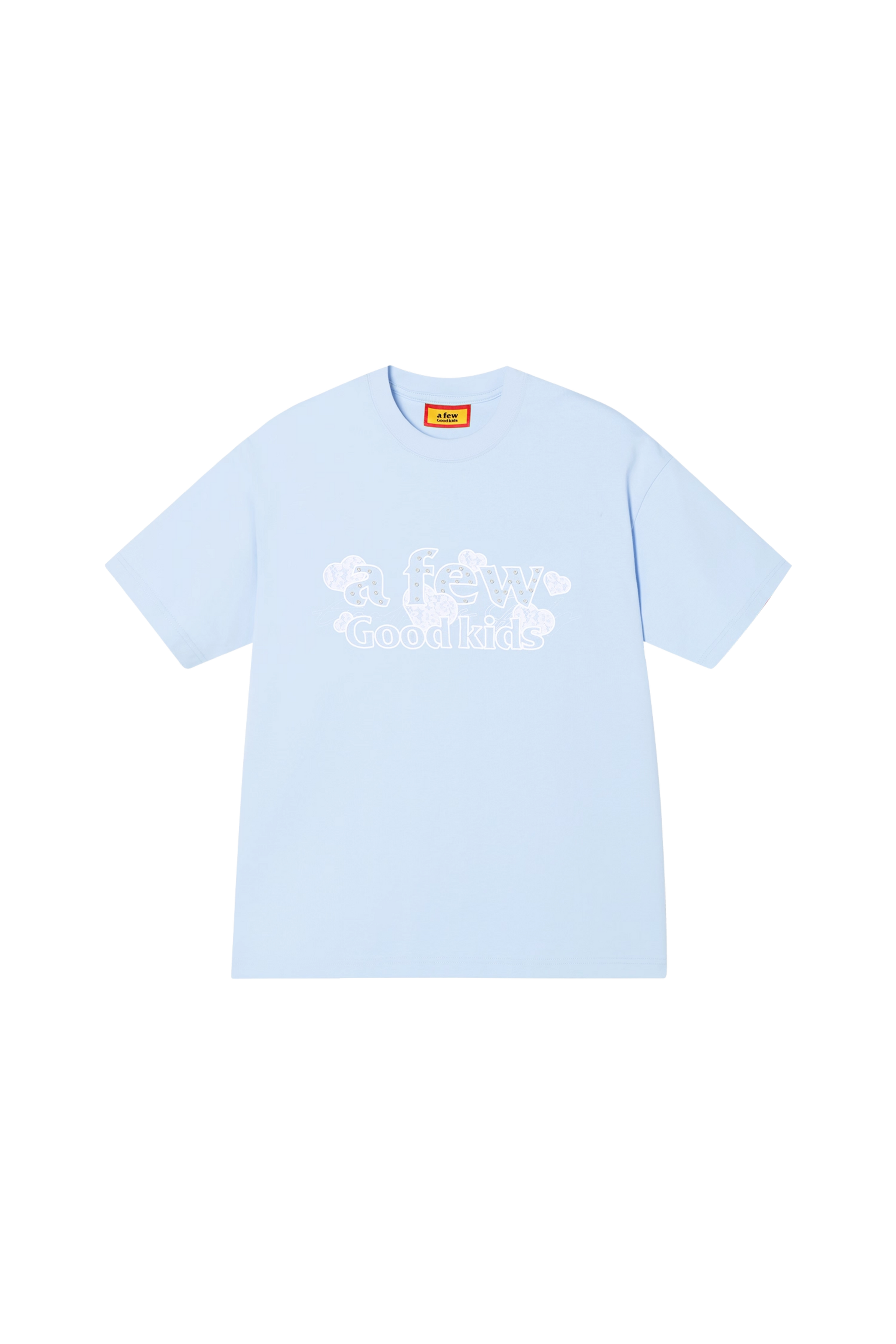 AFGK Lace Embroidery Pearl Stone Tee