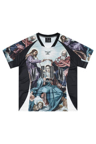 MEDM CORONATIONSPORT Classical Painting Allover Print Jersey Tee