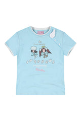 MEDM × Niaoyiyi | Angel Star Print Slim Women Tee